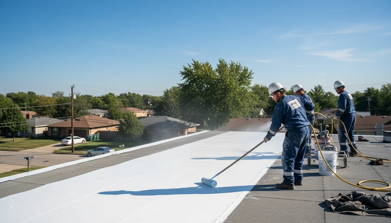 Commercial roof coating in Rumely, MI near me